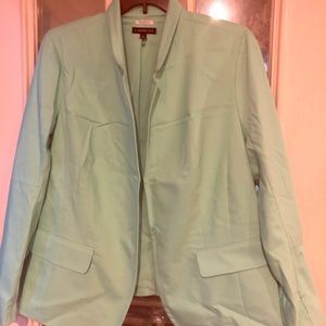 Lane Bryant mint green blazer